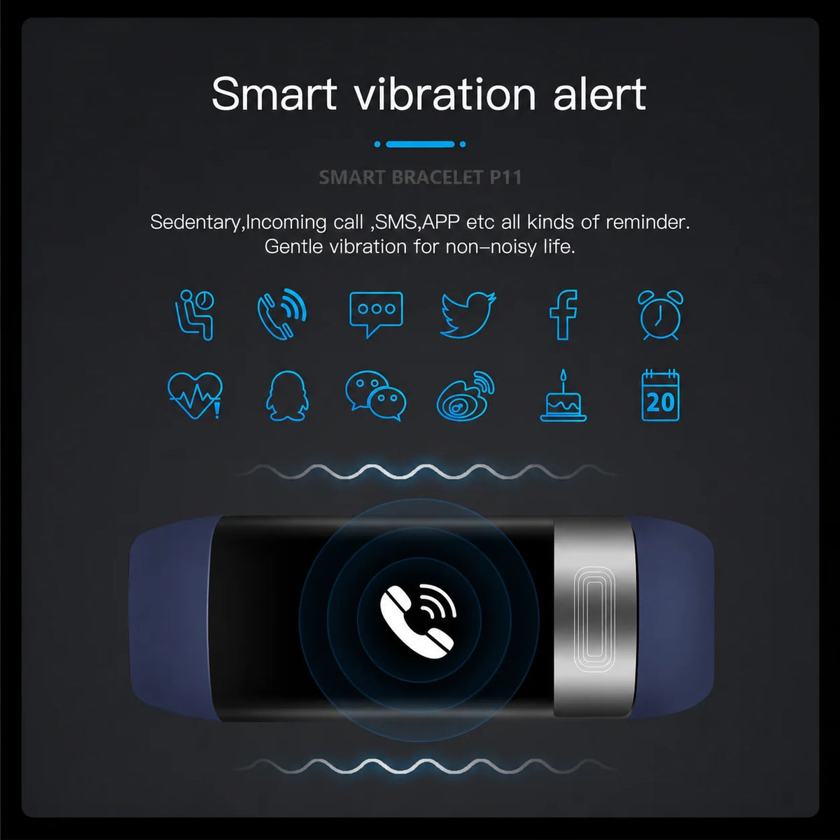 Health Tracker Bracelet Heart Rate & SpO2