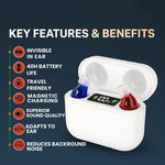 Hearing Aid Rechargeable Discreet In-Ear Fit Clear Sound Amplification