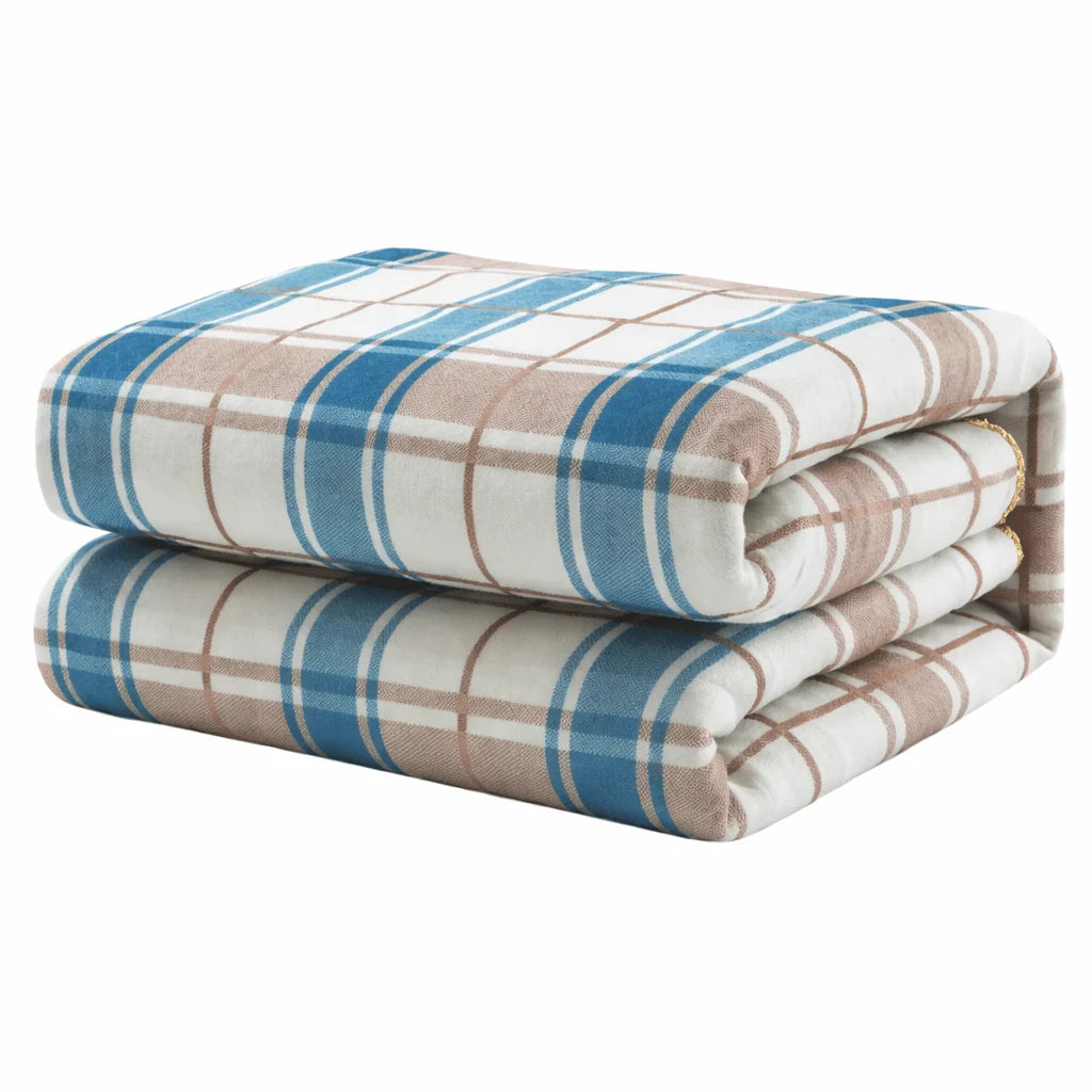 Heated Blanket Plush Fabric Adjustable Temperature Settings