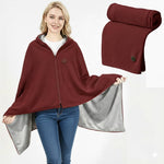Heated Blanket USB-Powered Hooded 8 Heating Zones