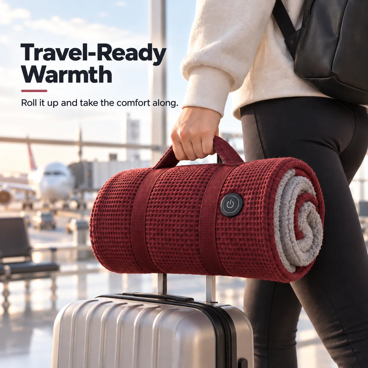Heated Blanket Wearable Hands-Free Active Heating