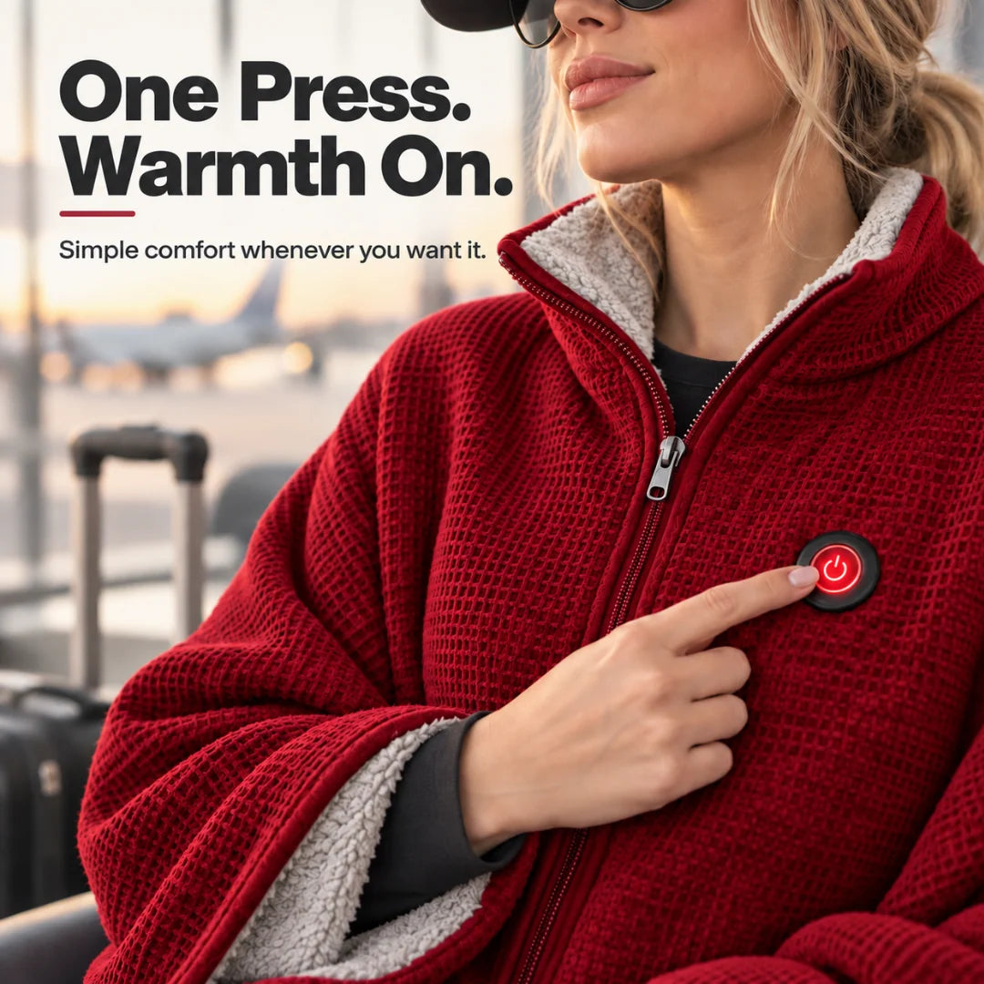 Heated Blanket Wearable Hands-Free Active Heating