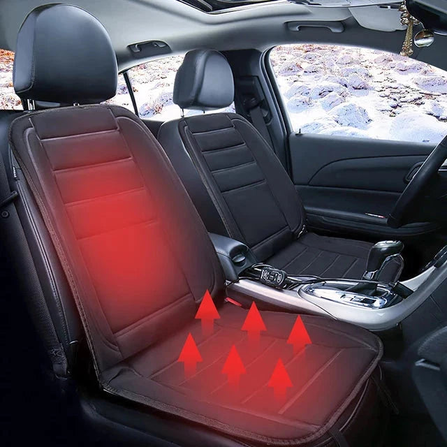 Heated Car Seat Cushion Seat & Back Fast Heating 12V Powered