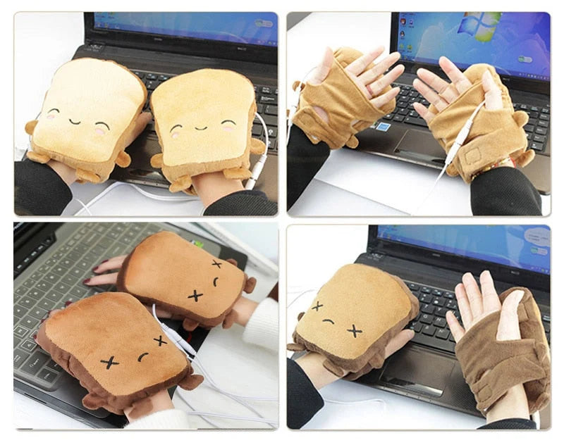 Heated Fingerless Gloves USB-Powered Acrylicitsiaq