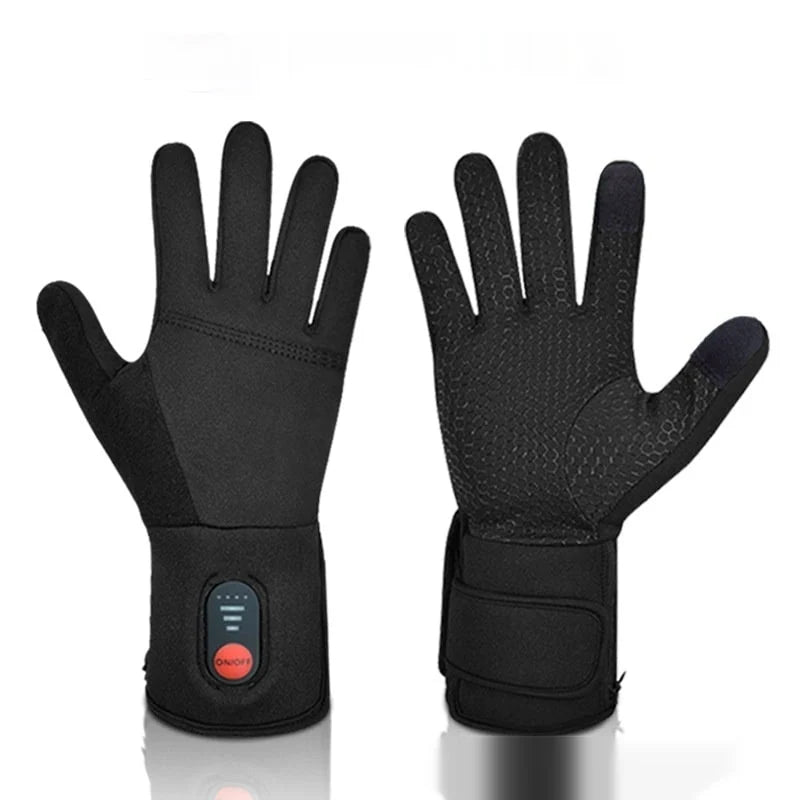 Heated Gloves Touchscreen Fingertips 3 Heat Levels Rechargeable