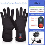 Heated Gloves Touchscreen Fingertips 3 Heat Levels Rechargeable