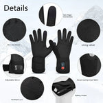 Heated Gloves Touchscreen Fingertips 3 Heat Levels Rechargeable