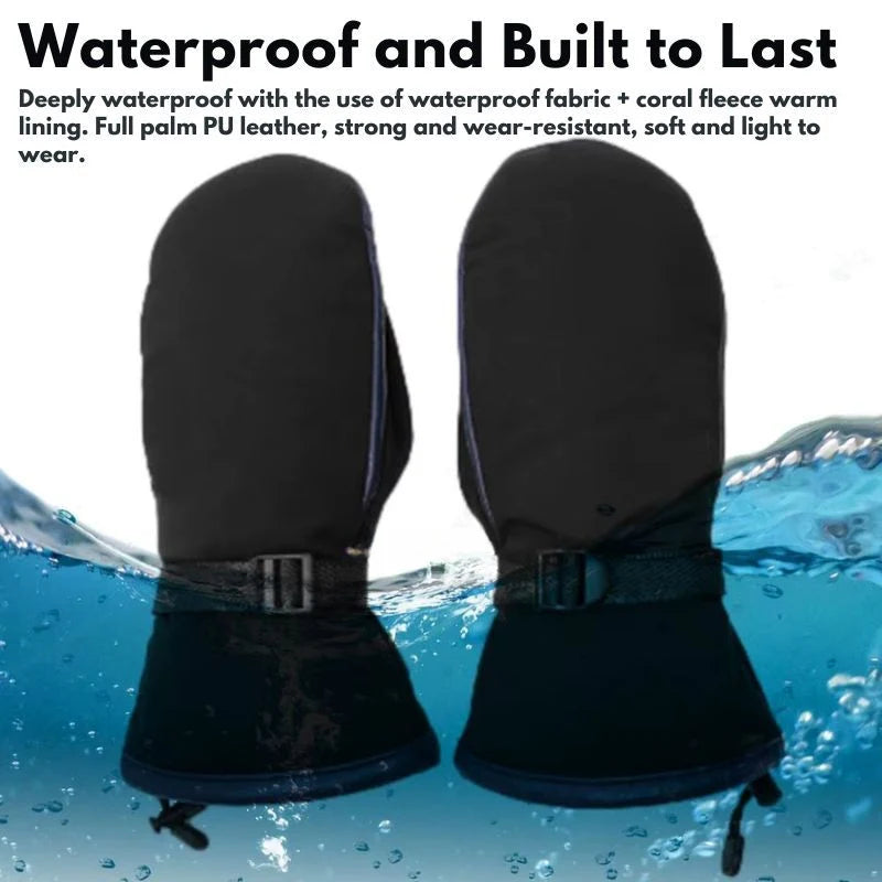 Heated Gloves USB Rechargeable Dual Heating Waterproof & Anti-Slip