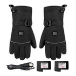 Heated Gloves Waterproof Touchscreen Compatible Anti-Slip Palms