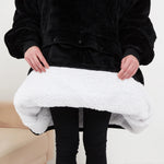 Heated Hoodie Blanket Plush Oversized Hood & Sleeves