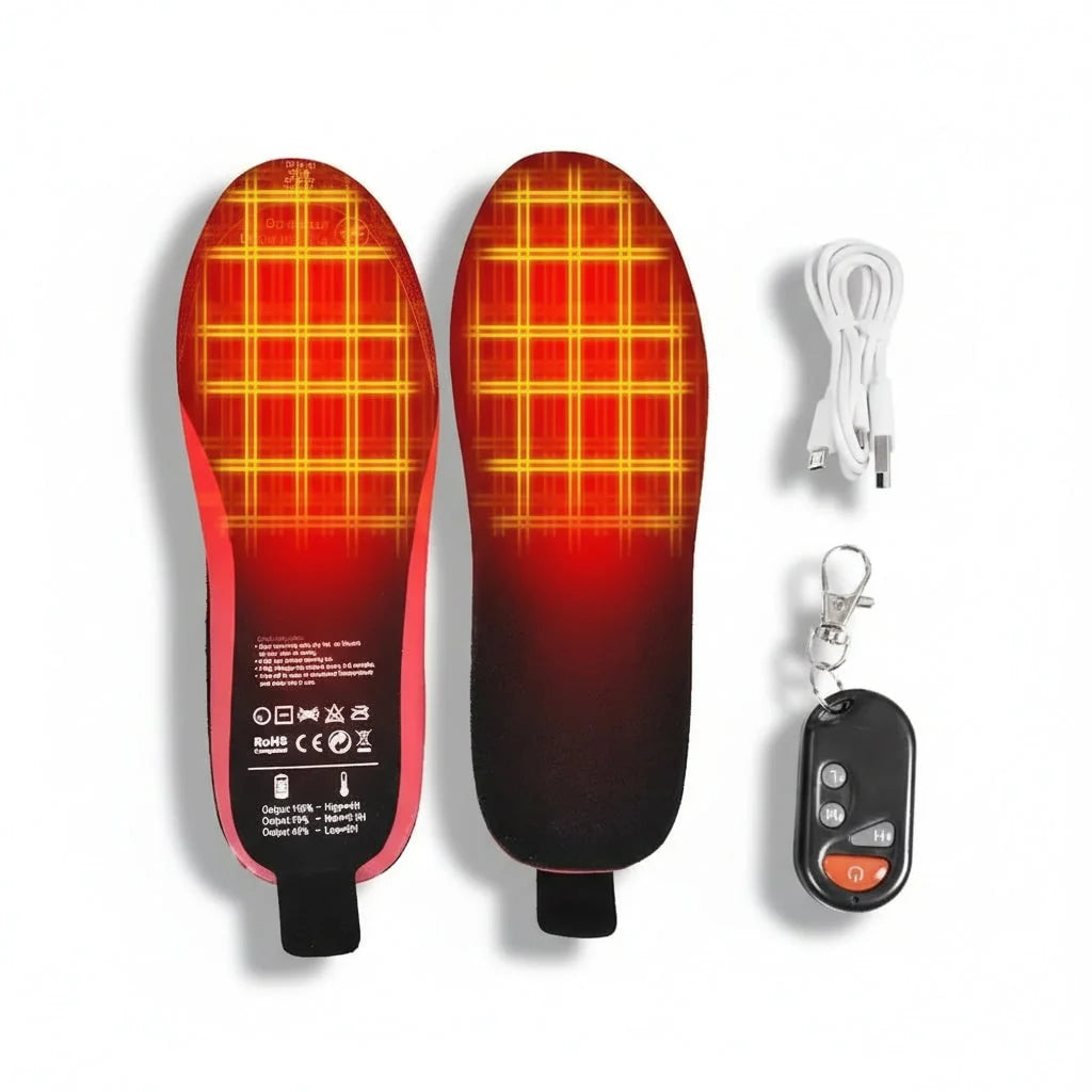 Heated Insoles Wireless Temperature Control Rechargeable USB-C Arch Support