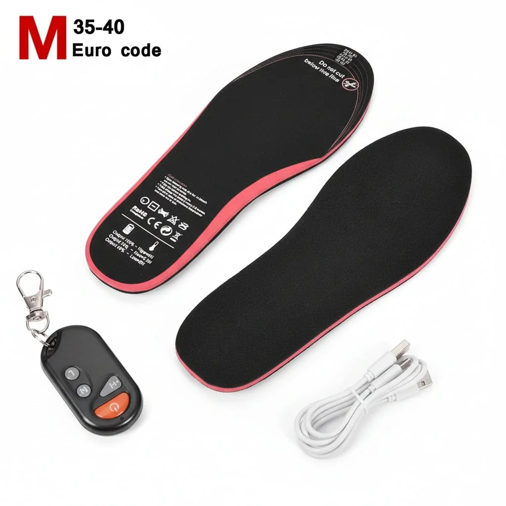Heated Insoles Wireless Temperature Control Rechargeable USB-C Arch Support