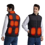 Heated Jacket 9-Point Carbon Fiber Dual-Control USB Charging