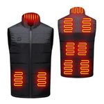 Heated Jacket 9-Point Carbon Fiber Dual-Control USB Charging