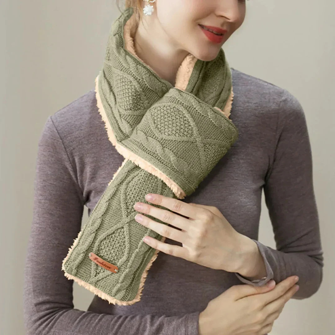 Heated Neck Warmer USB-C Rechargeable 3 Heat Settings Washable Cotton