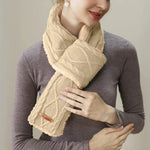 Heated Neck Warmer USB-C Rechargeable 3 Heat Settings Washable Cotton
