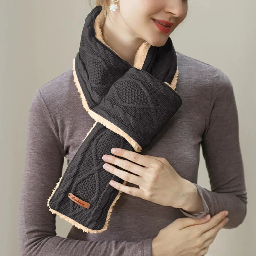 Heated Neck Warmer USB-C Rechargeable 3 Heat Settings Washable Cotton