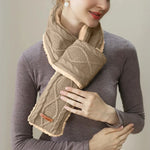 Heated Neck Warmer USB-C Rechargeable 3 Heat Settings Washable Cotton