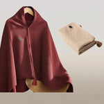 Heated Shawl Wrap USB-Powered Adjustable Heat Settings Washable Fleece