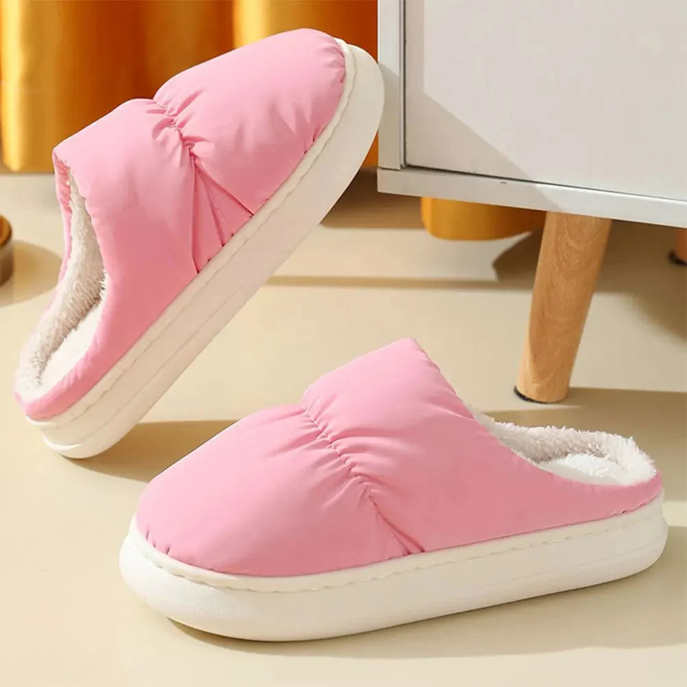 Heated Slippers USB-Powered Plush Lined With Steady Heat Control