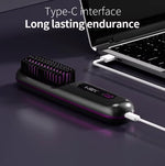 Heated Styling Brush Cordless Ceramic Bristles For Short Hair