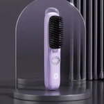 Heated Styling Brush Cordless Ceramic Bristles Scalp Protection