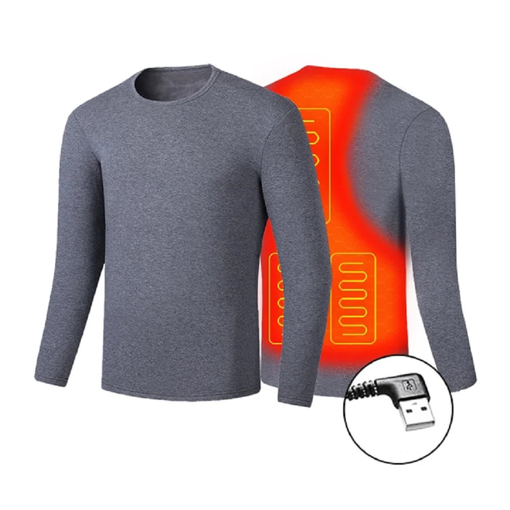 Heated Thermal Underwear Set 3 Heat Settings Four-Way Stretch