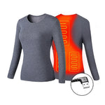 Heated Thermal Underwear Set 3 Heat Settings Four-Way Stretch