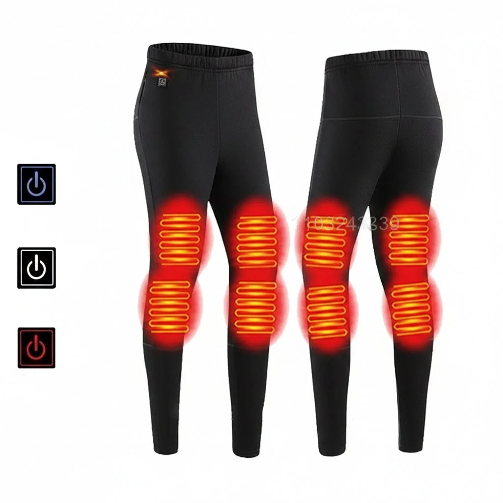 Heated Thermal Underwear Set USB Rechargeable 3 Heat Settings