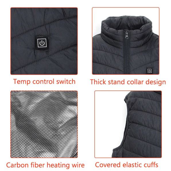 Heated Vest Adjustable Heat & 12-Hour Warmth