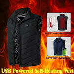 Heated Vest Adjustable Heat & 12-Hour Warmth