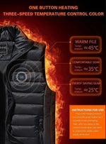 Heated Vest Adjustable Heat & 12-Hour Warmth