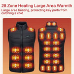 Heated Vest Rechargeable Multiple Heating Zones 4 Settings