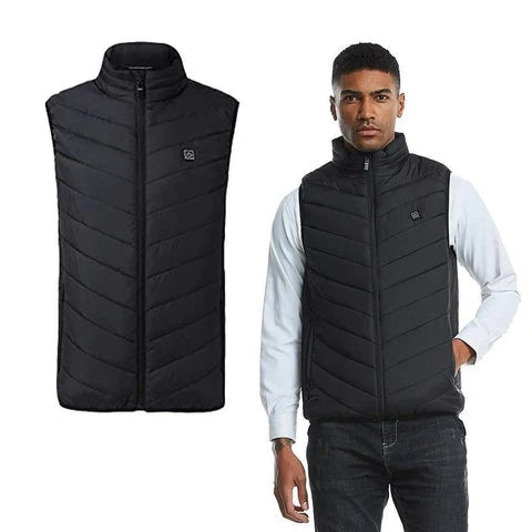 Heated Vest Slim Fit Carbon Fiber USB Powered