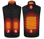 Heated Vest Slim Fit Carbon Fiber USB Powered