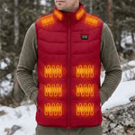 Heated Vest USB-Powered 28 Heating Zones Adjustable Settings
