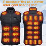 Heated Vest USB-Powered 28 Heating Zones Adjustable Settings