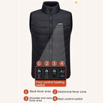 Heated Vest USB-Powered 28 Heating Zones Adjustable Settings