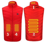 Heated Vest USB Powered 3 Heat Levels Windproof Polyester