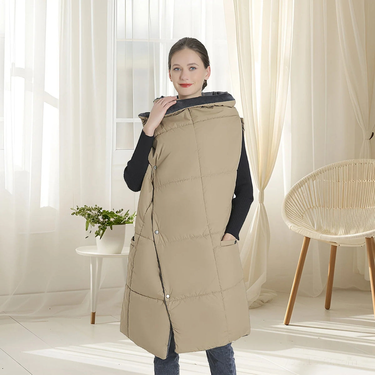 Heated Wrap Blanket Six-Zone USB-Powered with Pockets