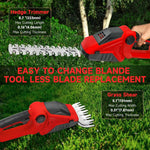 Hedge Trimmer Cordless Ultra-Light One-Handed 20V Compatible