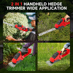 Hedge Trimmer Cordless Ultra-Light One-Handed 20V Compatible
