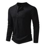 Henley Shirt 100% Cotton Slim Fit Lightweight