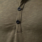 Henley Shirt 100% Cotton Slim Fit Lightweight