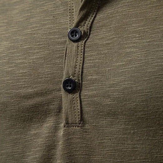 Henley Shirt 100% Cotton Slim Fit Lightweight