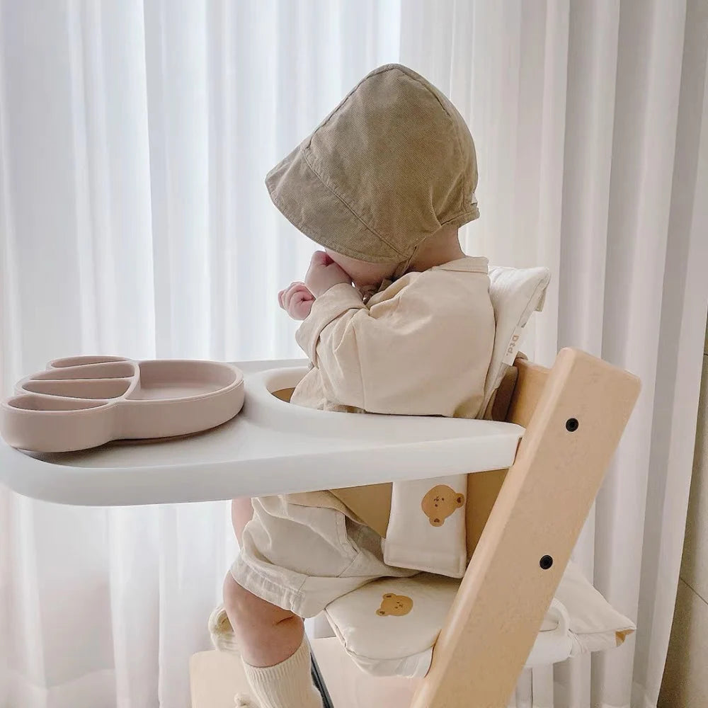 High Chair Cushion Padded Machine-Washable Cover Harness-Ready