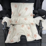 High Chair Cushion Padded Machine-Washable Cover Harness-Ready