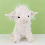 Highland Cow Plush Toy Super-Soft Shaggy Mane 9.8 Inch