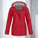 Hiking Jacket Waterproof Lightly Padded Adjustable Fit & Pockets