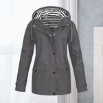Hiking Jacket Waterproof Lightly Padded Adjustable Fit & Pockets